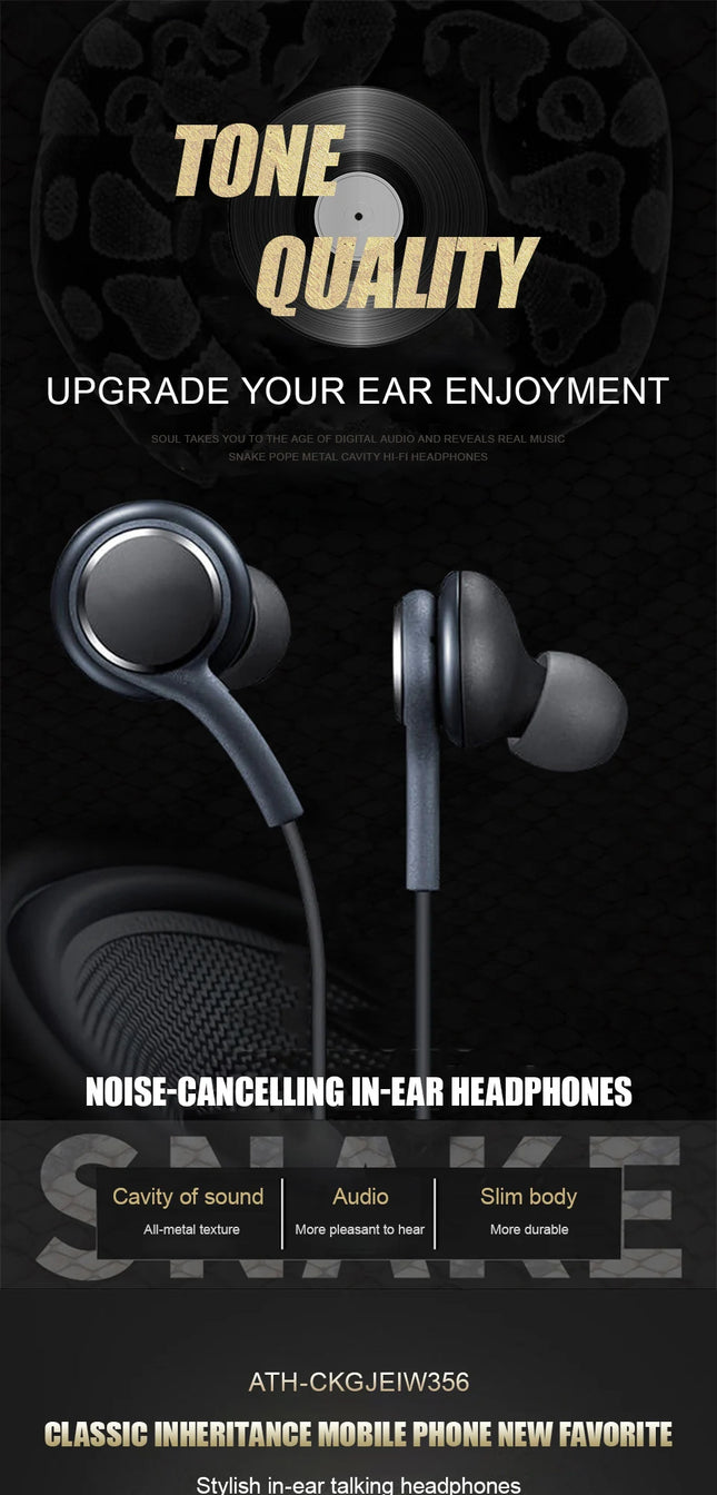 Original Type C Wired Earphone For Samsung Galaxy S23 S21 S22 Ultra