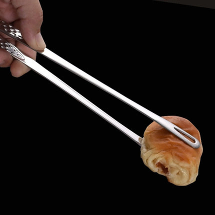 JJYY 304 Stainless Steel Food Tongs Long Handle Non-Slip Barbecue