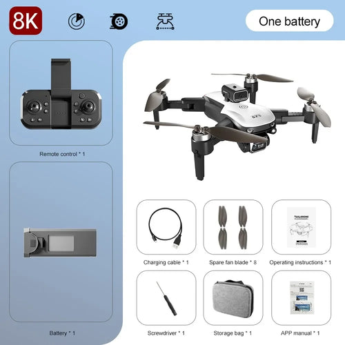 New S2S Drone 8K Professional HD Dual Camera Brushless Obstacle