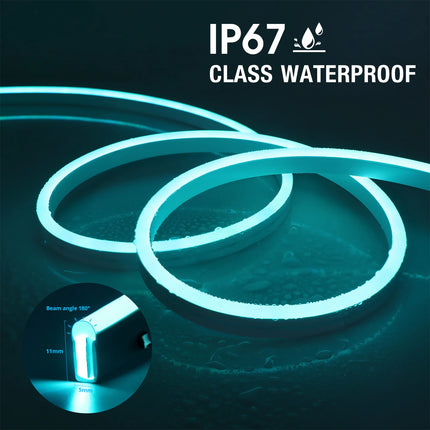 5V USB RGB Neon LED Strip Light,1/2/3/4/5M Waterproof Neon Strip With