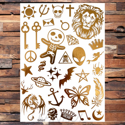 Realistic Elephant Moon Temporary Tattoos For Women Adult Fake