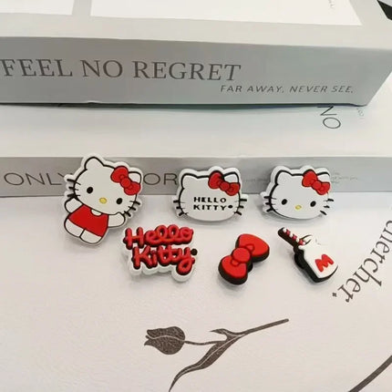 MINISO Sanrio Hello Kitty Shoe Charms DIY Detachable Hole Shoes