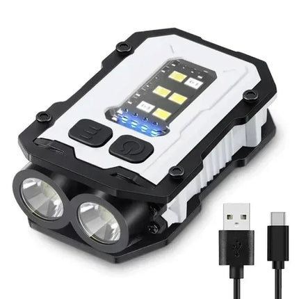 Mini Portable LED COB Flashlight Ajustable Rotatable Magnetic Torch