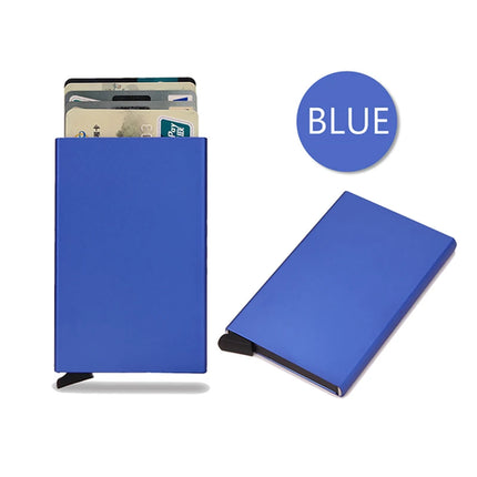 Rfid Smart Wallet Card Holder Metal Thin Slim Men Women Wallets Pop Up