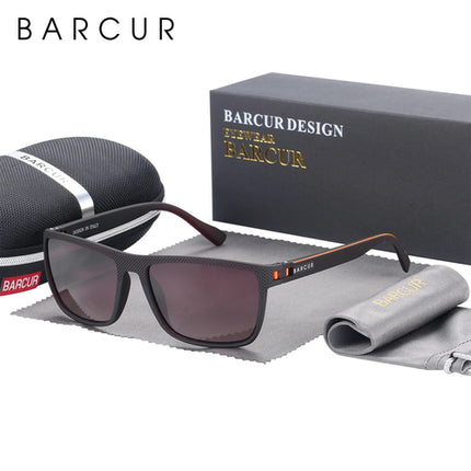 BARCUR Sports Sunglasses for Men Polarized FishingTravel TR90 Light