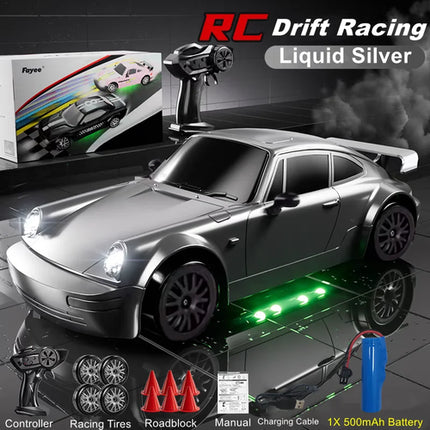 4WD RC Drift Car With LED Light 2.4G Radio 20KM/h High Speed Remote