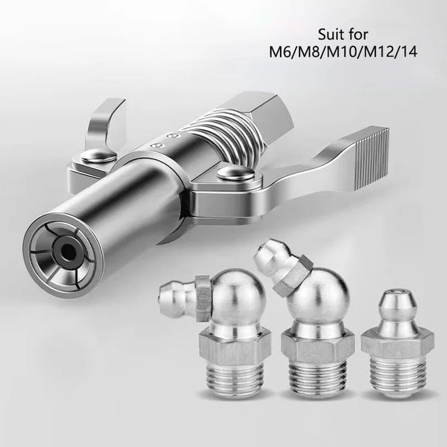 Grease Gun Coupler 10000 PSI NPTI/8 Oil Pump Quick Release Grease Tip