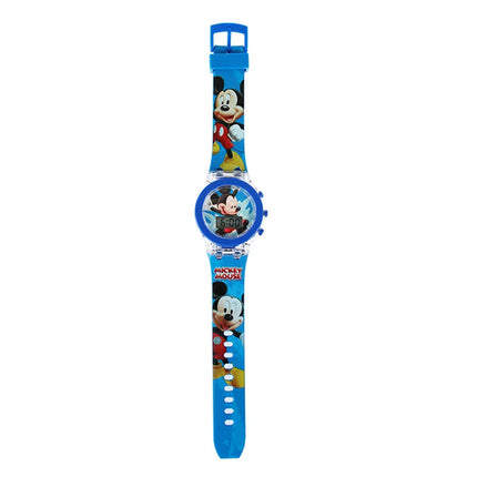 Flash Light Spiderman Kids Watches For Boys Cartoon Hello Kitty Mickey
