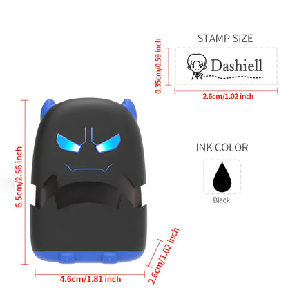 Personalized Kids Name Stamp Pro - Custom Engraved Name Kit with