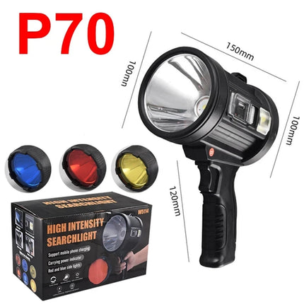 Rechargeable Spotlight, 1000,000 Lumens Handheld Hunting Flashlight