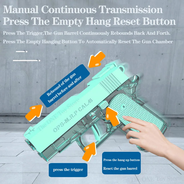 NEW M1911 Pistol Water Guns Toy Summer Pool Party Beach Shooting Games