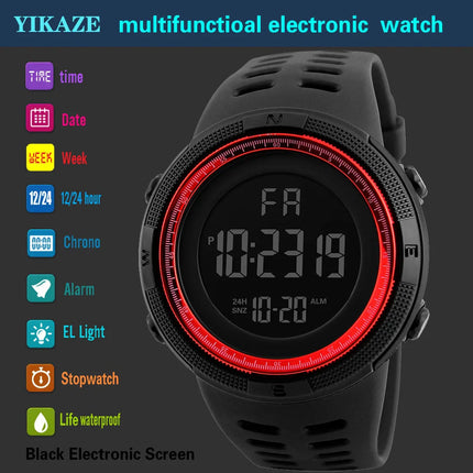 Electronic Watch For Mens Military Sports Watches Luminous