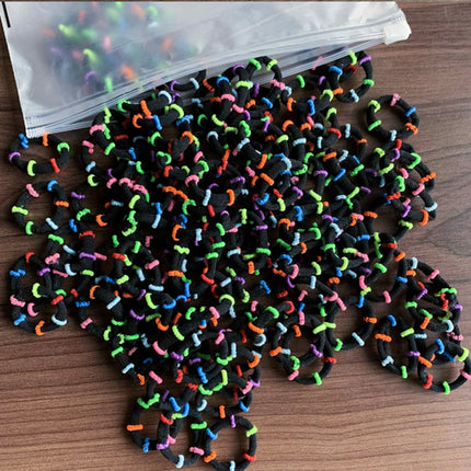 50/100Pcs Hair Bands for Children Colorful Nylon Scrunchie Hair Ties