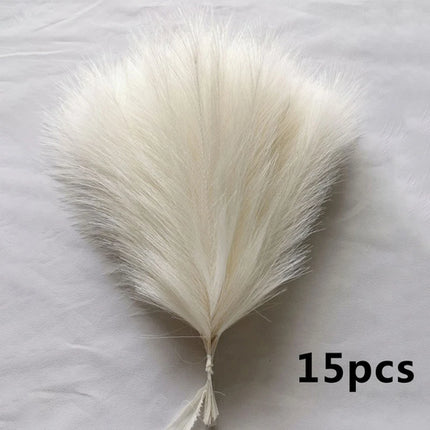 15pcs Artificial Pampas Grass Flower Bouquet For Home Wedding