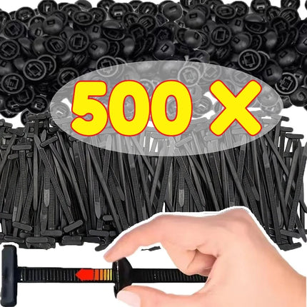 Universal Nylon Cable Tie Buckle Auto Fastener Screw Replacement Clip