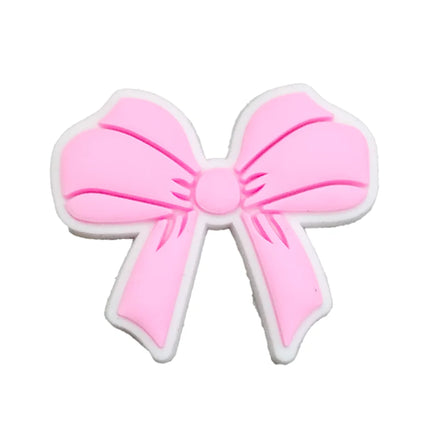 1Pcs PVC Pink Heart Shoe Charms Cute Animal Shoe Decorations Pins for