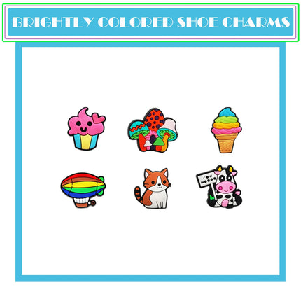 Lot of  20/30/50/100/200Pcs Random Shoe Charms for Sandals,Shoe DIY