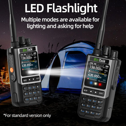 BinTolk BT8200 Walkie Talkie Long Range 10W Tri Power Full Band