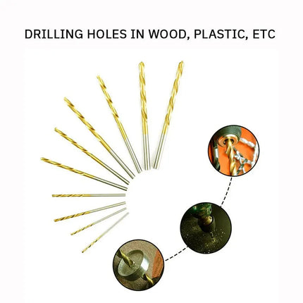 Titanium Plated Straight Shank Twist Drill High Quality Mini Twist