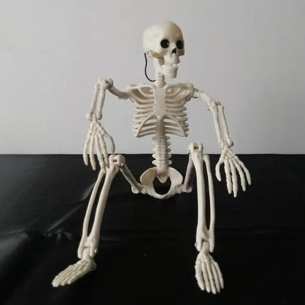 Halloween Movable Skeleton Fake Human Skull Bones Halloween Party Home