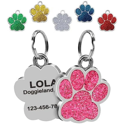 Personalized Dog Cat CustomTags Engraved Puppy Pet ID Name Collar  Tag