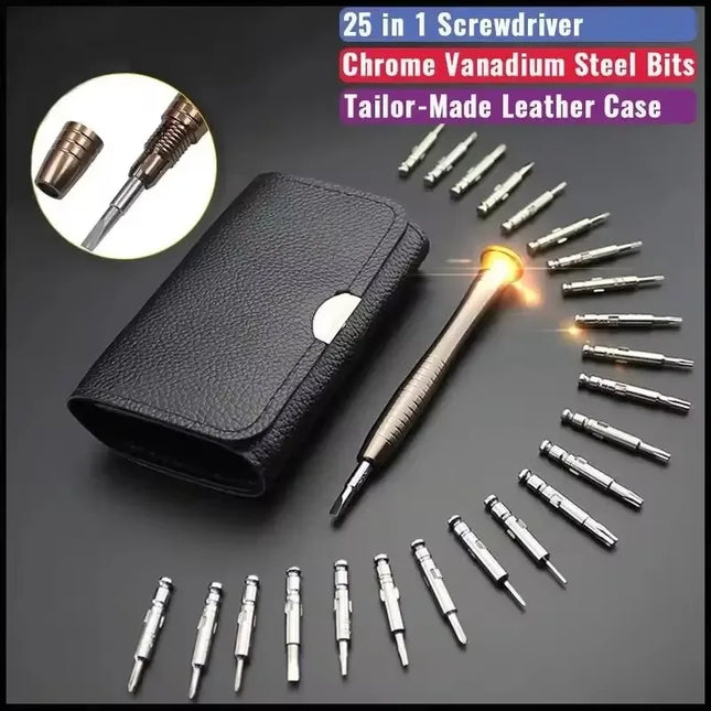 1Set 25 in 1 Screwdriver Set Multifunctional Precision Screwdriver for