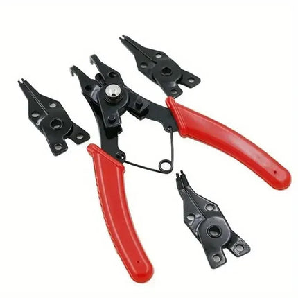 4-In-1 Circlip Pliers Set Snap Ring Pliers Multi Crimp Removable Plier
