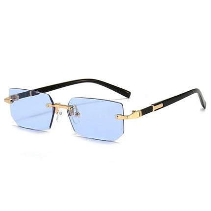 Retro Korean Sunglasses Seaside Frameless Eyeglasse Anti UV400