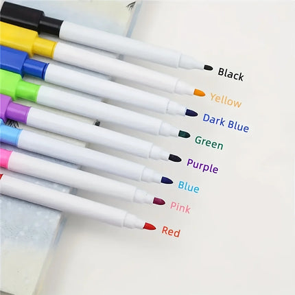 8pcs/Set Bullet Tip 11.3*1cm Small Size No Magntic Whiteboard Dry