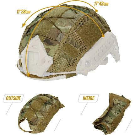 BOOIU Tactical Helmet Cover for MH PJ BJ OPS-Core Fast Helmet Hunting