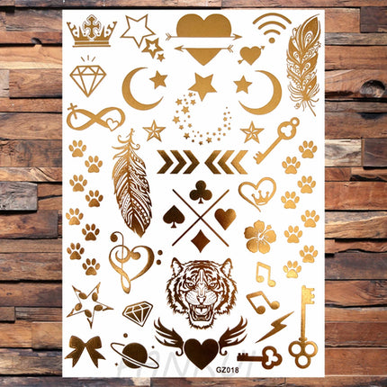 Realistic Elephant Moon Temporary Tattoos For Women Adult Fake