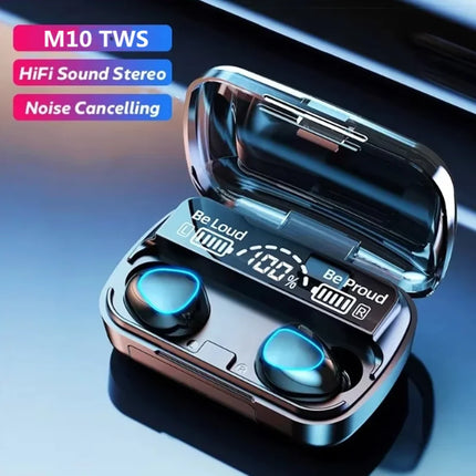 M10 Bluetooth Earphones Handfree LED Dispay Bluetooth Headphones HiFi