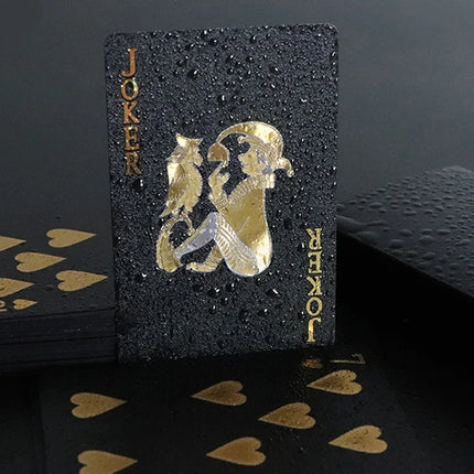 Color Black Gold Playing Card Game Card Group Waterproof Poker Suit