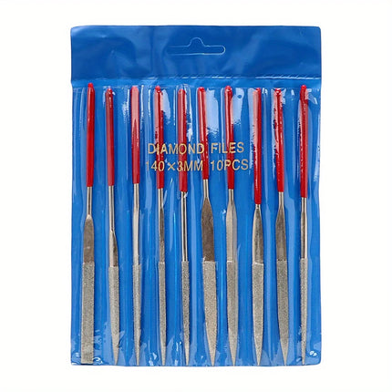 10Pcs Diamond Needle File Set For Jewelry Metal Wood Ceramic Glass