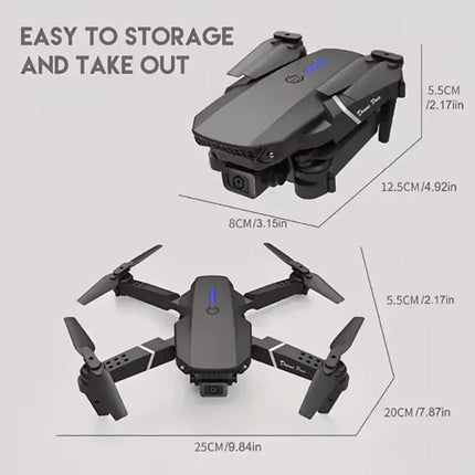 New E88 Pro WIFI FPV Drone Wide Angle HD 4K 1080P Camera Height Hold