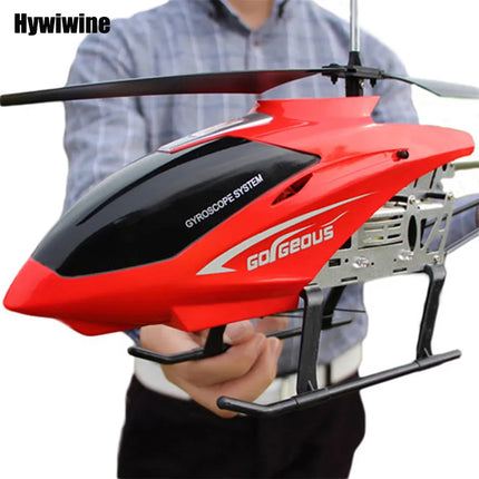 Rc Helicopter With Remote Control Extra Durable Big Plane Toy For Kids