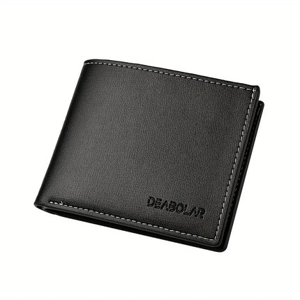 Personalized Men's Vintage Wallet - Custom Name Engraved Bifold Short