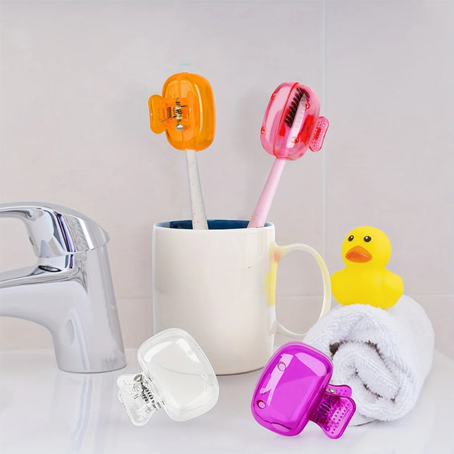 Travel Toothbrush Head Covers Toothbrush Protector Cap Brush Pod Case