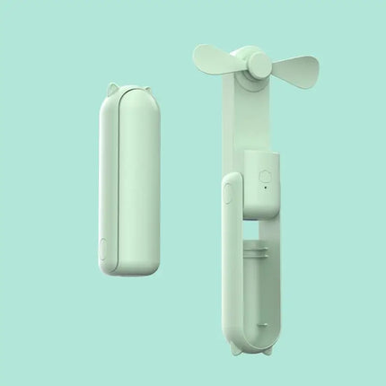 Portable Folding Electric Fan 3-in-1 Mini Handheld Cooling Fan