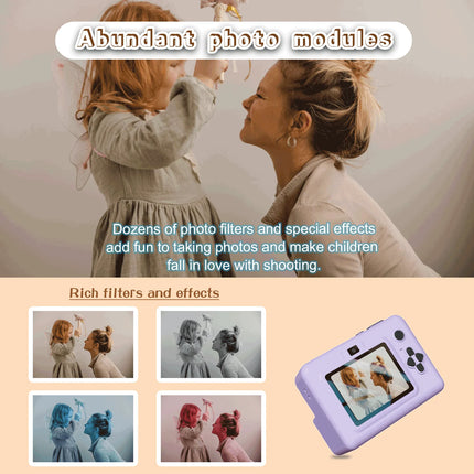 2.8 Inch Large Screen Instant Print Camera, HD Digital Video Camera