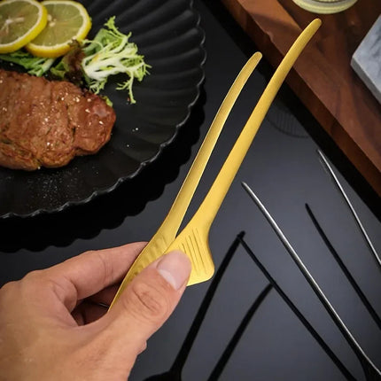 Stainless Steel Precision Kitchen Tongs Tweezers Non-slip Heat