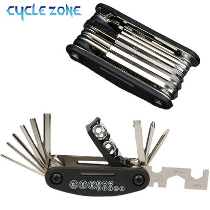 16 in 1 Multipurpose Bike Repair Tool Kits Bicycle Multi Tool