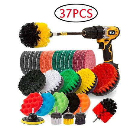 Electric Drill Brush Accessories A Set Of Electric Car Wash Brush Car