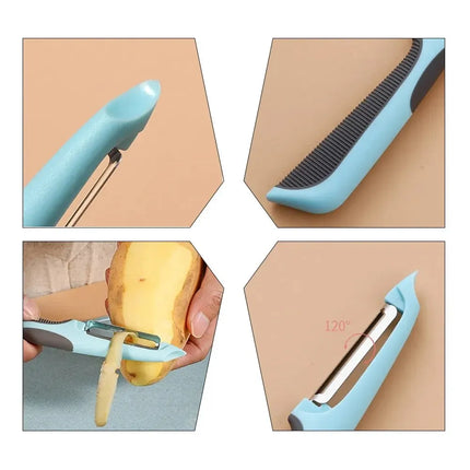 Multifunctional Vegetable and Fruit Peeler Kitchen Stainless Steel