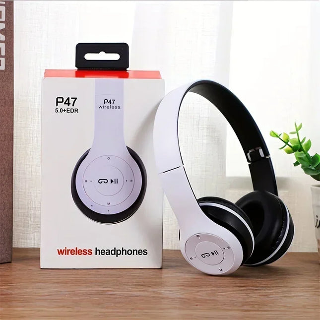 P47 Wireless bluetooth headphone With Mic Noise Cancelling Headsets