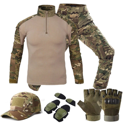 Tactical  Uniform Suits Milit Outdoor Camouflage Suit Hunting Shirts