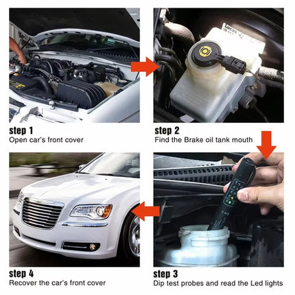 Brake Fluid Tester Hydraulic Fluid Oil Moisture Analyzer Automatic