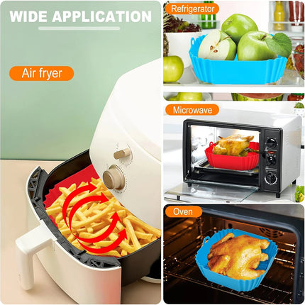 Air Fryer Silicone Liners Pot,Airfryer Basket Cooking Gadgets