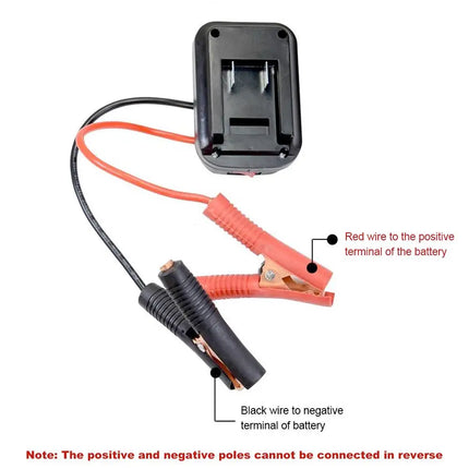 Car Lithium Battery Converter Charger Clip Auto Igniter Jump Starter