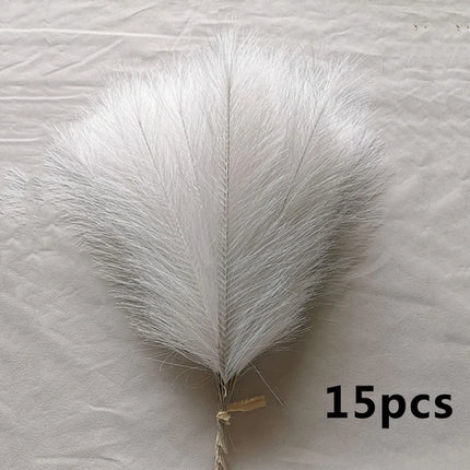 15pcs Artificial Pampas Grass Flower Bouquet For Home Wedding